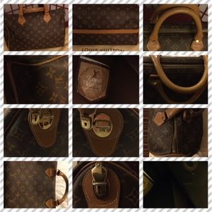 Louis Vuitton Speedy 30 Vintage French Co Satch Handbag. Comes with Certificate.